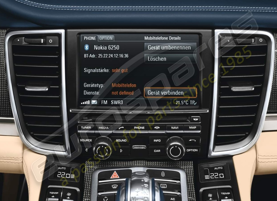 new porsche mobile phone preparation. part number 97004490032 (1)
