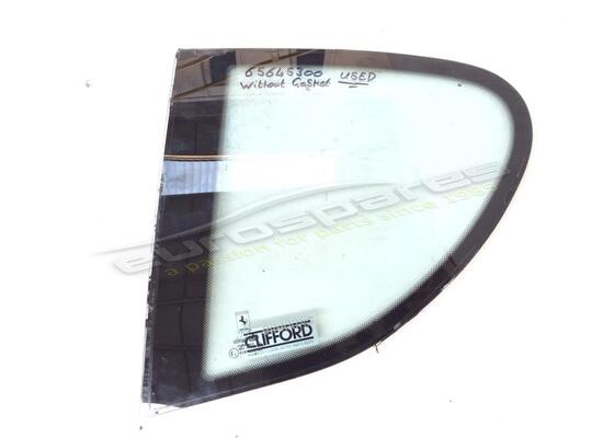 used ferrari lh rear glass with seal part number 65645300