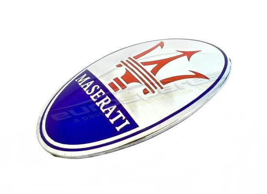 used maserati oval shield badge on front guard fender part number 67956100