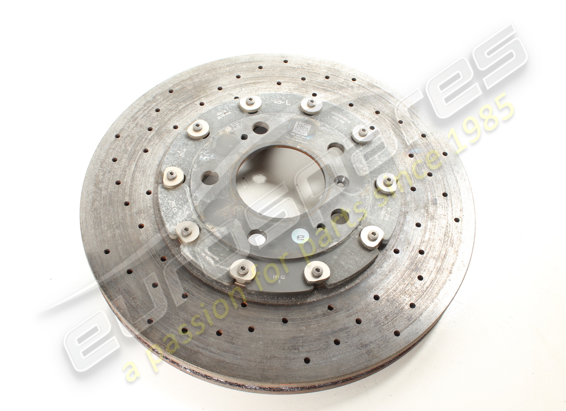 used lamborghini left rear brake disc. part number 4m0615601m (1)