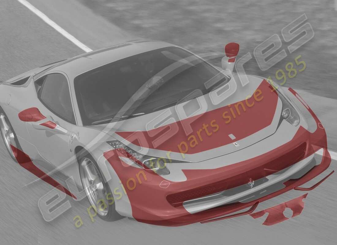 new ferrari anti-stone chipping protective film, complete. part number 70001826 (1)