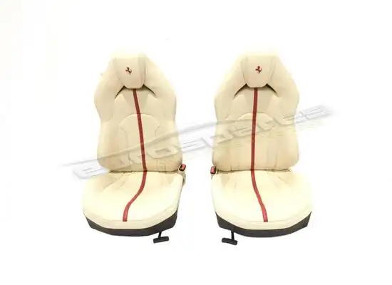 used ferrari f8 rhd seats in cream part number 890664000