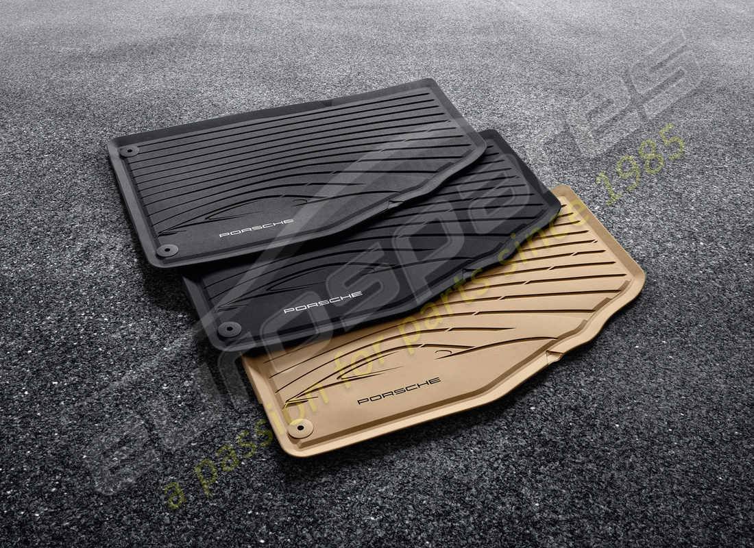 new porsche all-weather floor mats (black). part number 981044800441e0 (1)
