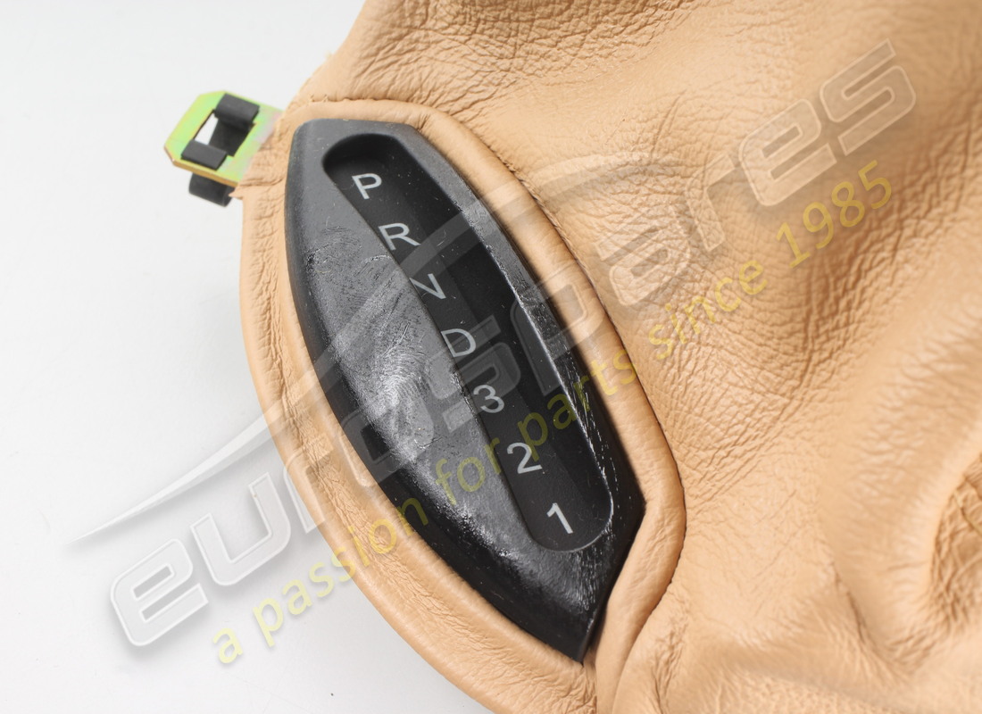 new (other) maserati automatic gear lever leather surround - lhd - beige. part number 981001301 (3)