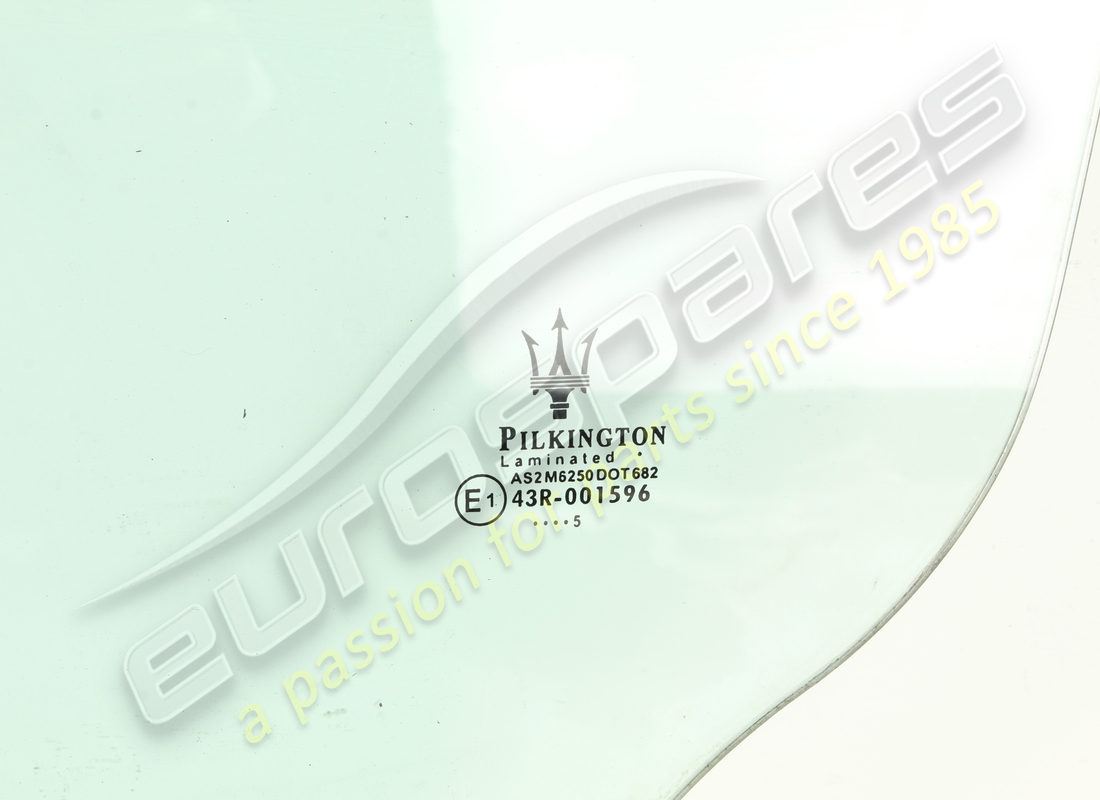 USED MASERATI LH REAR DOOR GLASS. PART NUMBER 66550100 (3) used maserati lh rear door glass. part number 66550100 (3)
