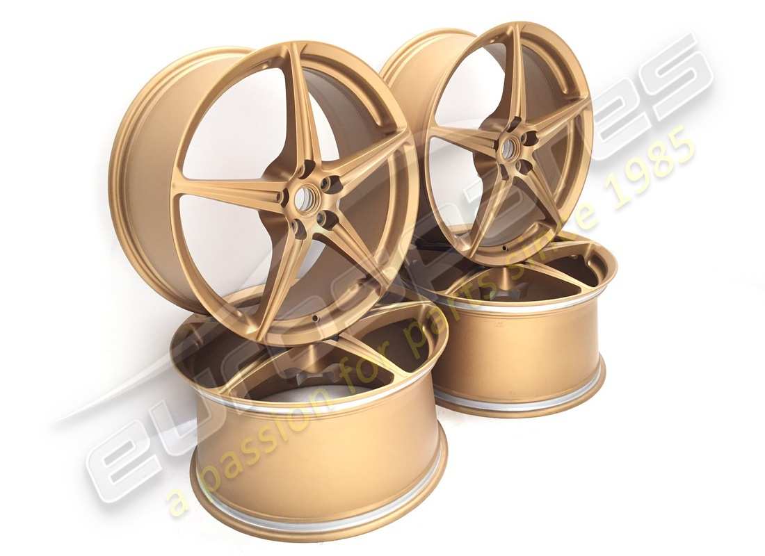 reconditioned ferrari wheel set (forged diamond cut) 20 inch. part number 70004981 (2)