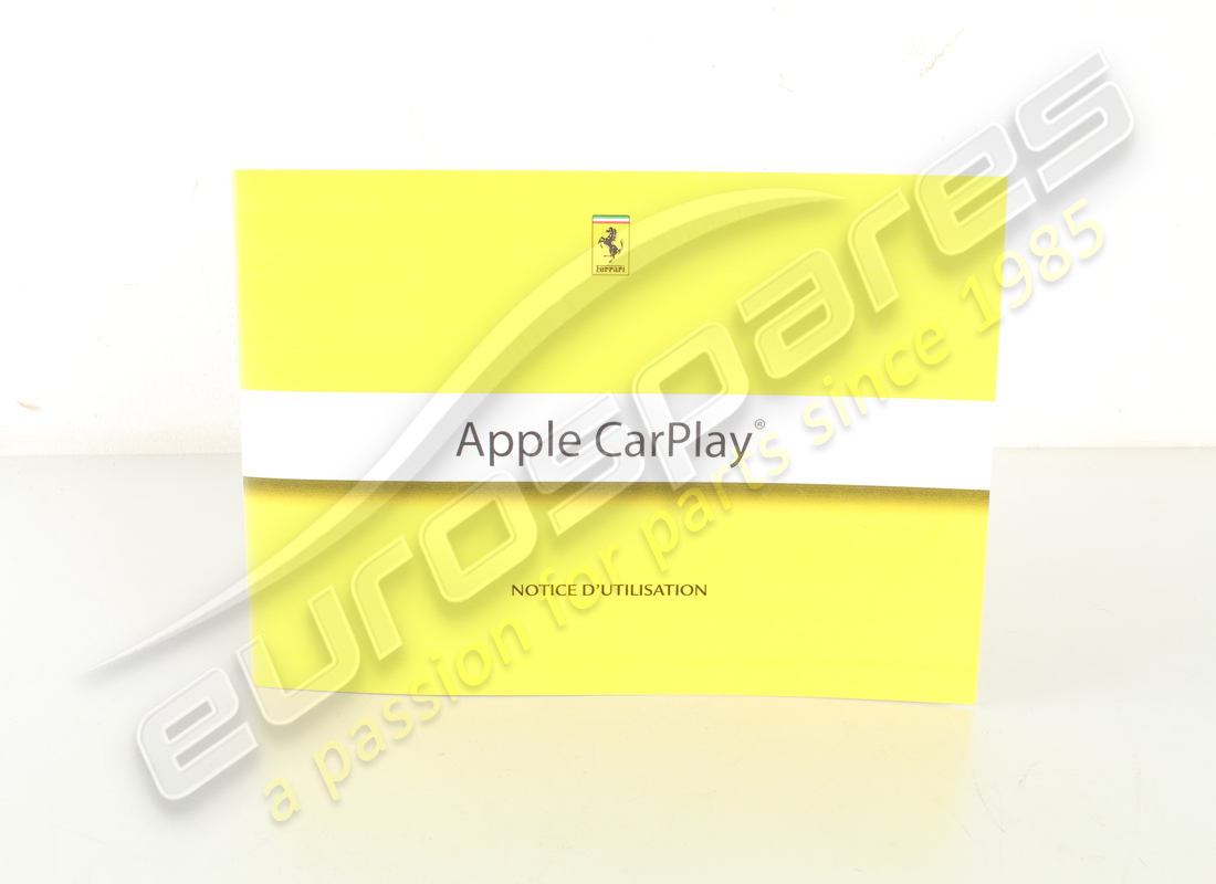 new ferrari carplay booklet. part number 86933900 (1)