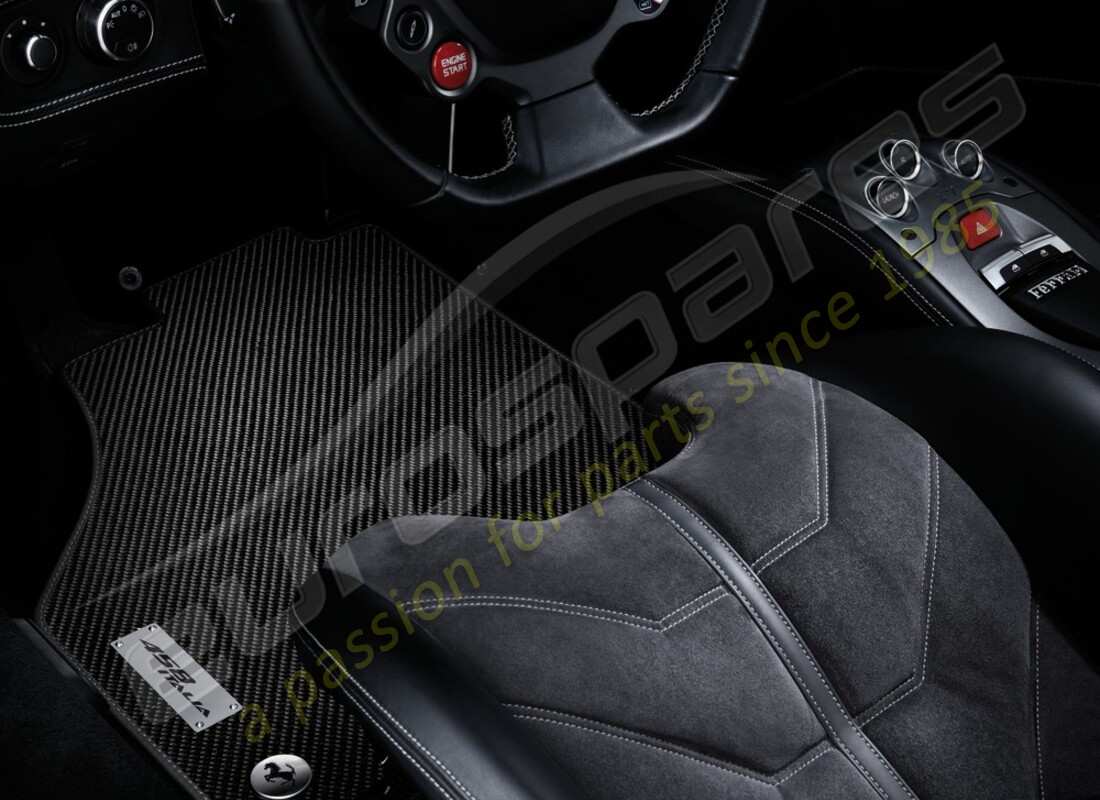 NEW FERRARI CARBON FIBER FLOOR MATS. PART NUMBER 70002023 (1) new ferrari carbon fiber floor mats. part number 70002023 (1)