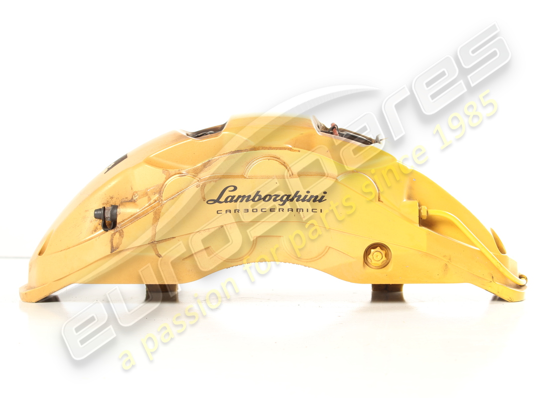 used lamborghini brake caliper 21 ceramic 10k. part number 4m0615105gd (1)