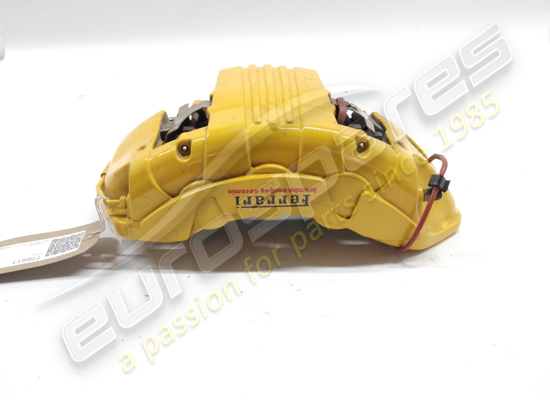 USED Ferrari CALIPER COMPLETE CARBON CERAMIC ANT.DX GIALL . PART NUMBER 776911 (1)