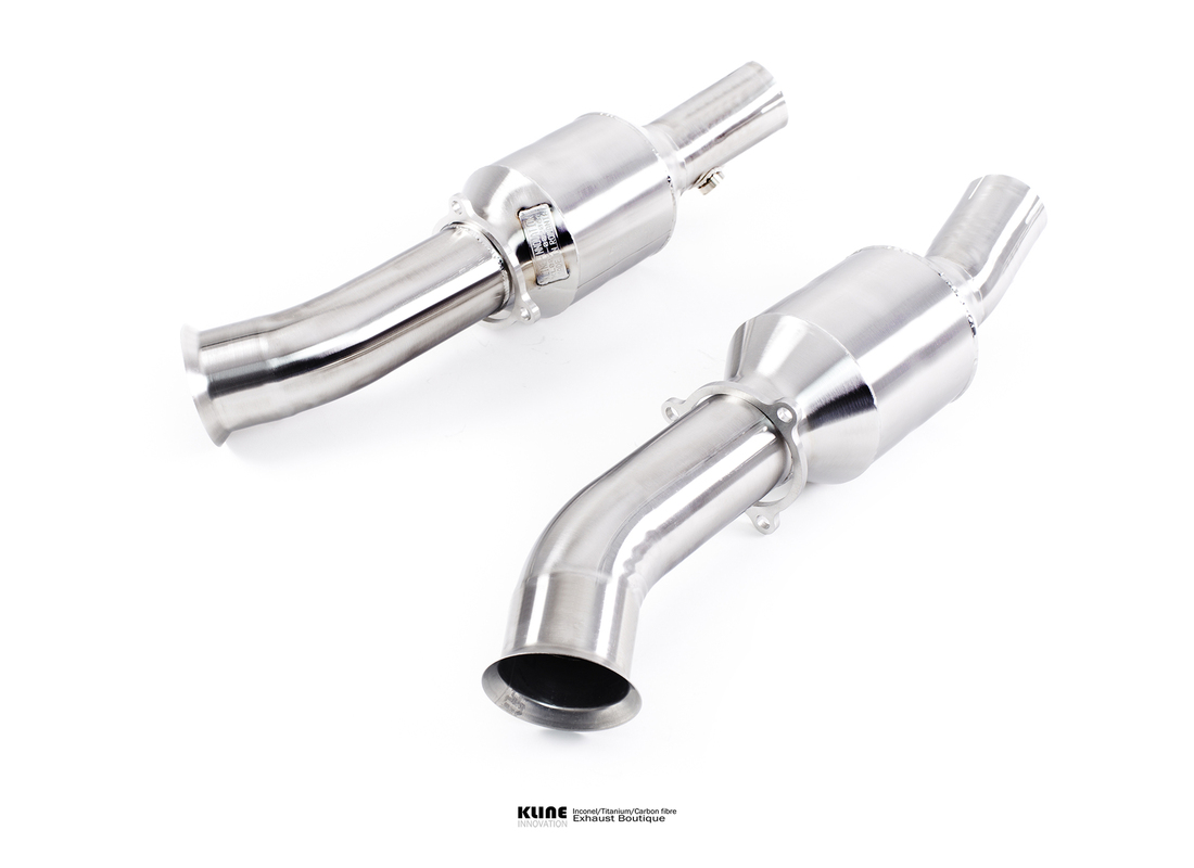 new kline innovation 100cell cat pipe set - stainless steel. part number klfer458ch100csss (1)