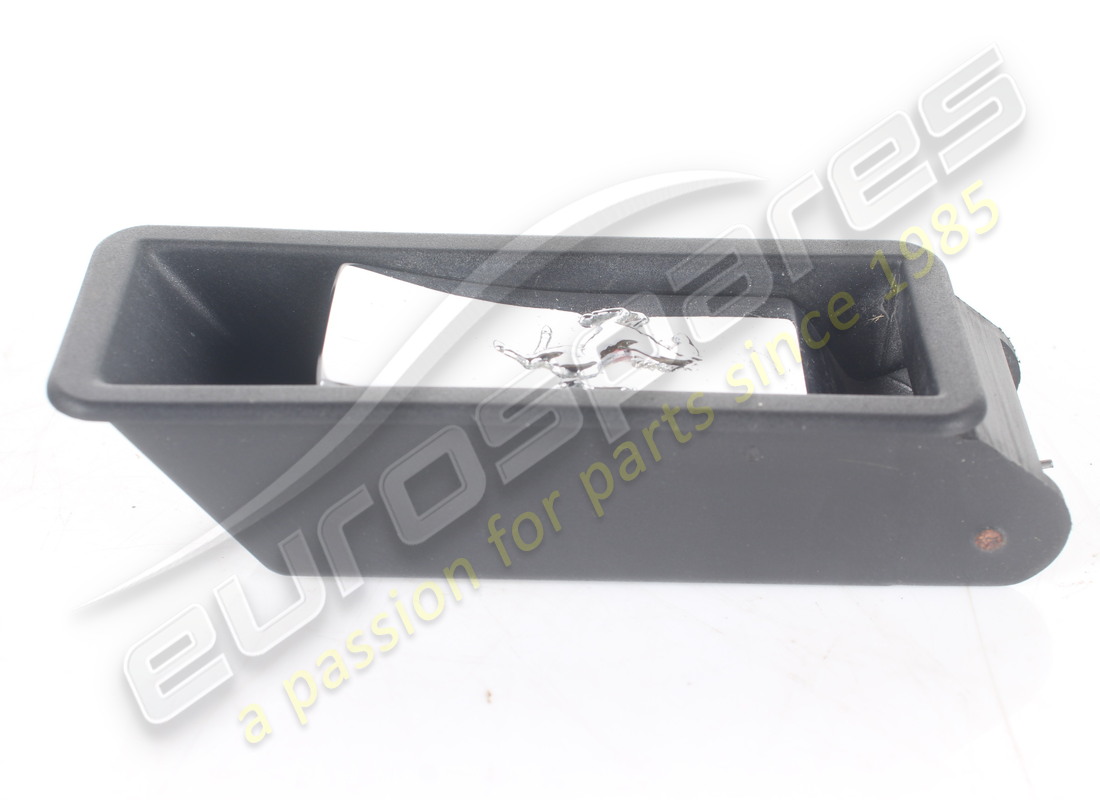 DAMAGED FERRARI INTERNAL BOOT RELEASE HANDLE (EMBOSSED HORSE MOTIF). PART NUMBER 63011800 (2) damaged ferrari internal boot release handle (embossed horse motif). part number 63011800 (2)