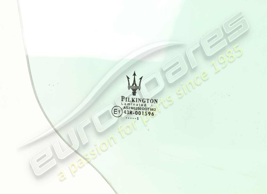 USED MASERATI RH REAR DOOR GLASS. PART NUMBER 83744700 (2) used maserati rh rear door glass. part number 83744700 (2)