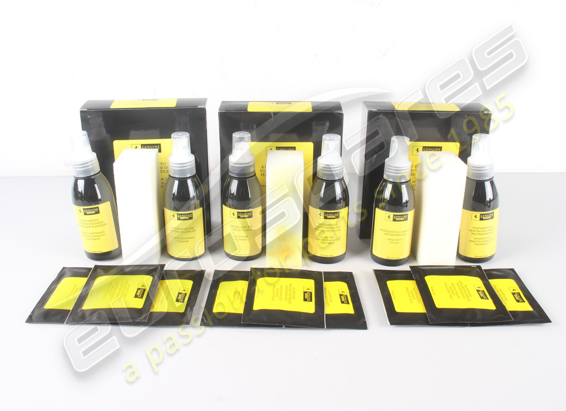 NEW FERRARI NANOTECHNOLOGIES CAR CARE KIT. PART NUMBER 70002327 (7) new ferrari nanotechnologies car care kit. part number 70002327 (7)