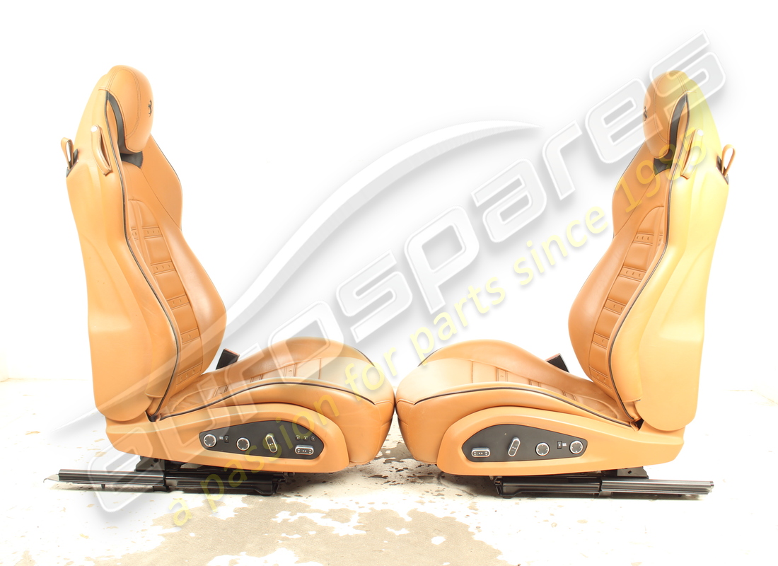 used eurospares complete front & rear seet set ( cuioio leather with black stitching ). part number eap1566195 (5)
