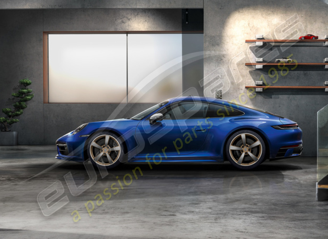 new porsche 20-/21-inch carrera exclusive design summer wheel and tyre set, painted in aurum (satin-gloss). part number 992044661n (2)