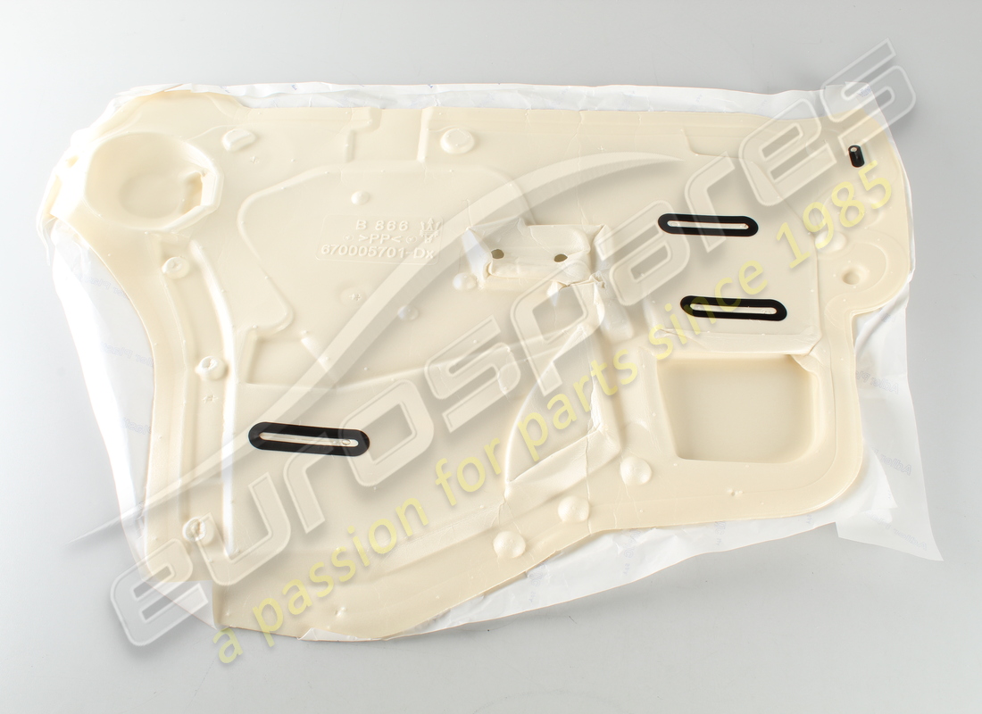 NEW MASERATI RH FRONT DOOR WATER SHIELD. PART NUMBER 670005701 (1) new maserati rh front door water shield. part number 670005701 (1)
