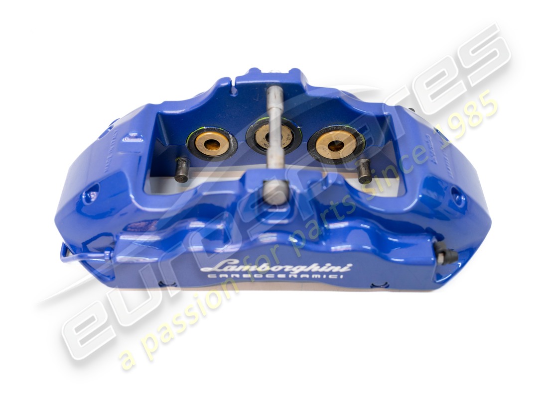 USED LAMBORGHINI PCCB FRONT BRAKE CALIPER BLU ADP. PART NUMBER 4T0615106DJ (2) used lamborghini pccb front brake caliper blu adp. part number 4t0615106dj (2)