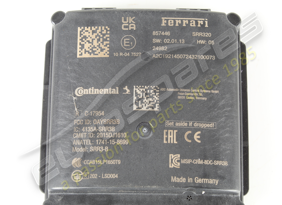 used ferrari rear radar. part number 857446 (2)