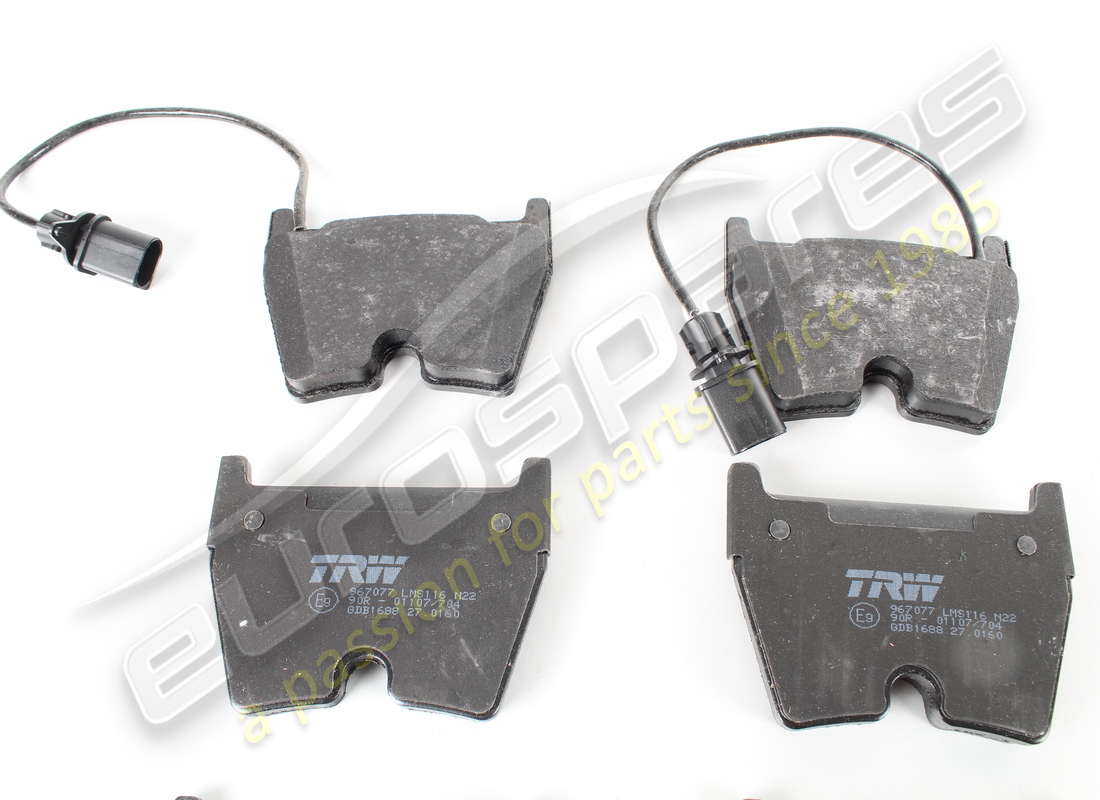 new eurospares front brake pads for steel disc. part number 400698151 (4)