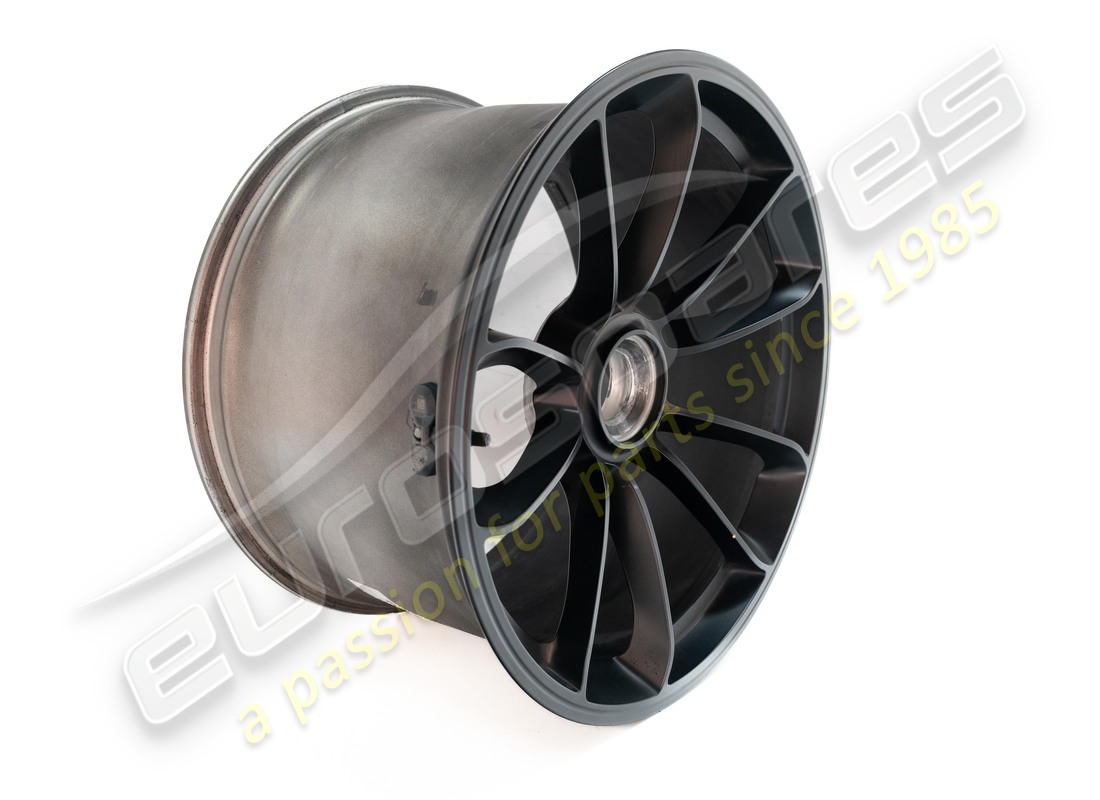used porsche alloy wheel with central locking matt black. part number 99136218982je1 (2)