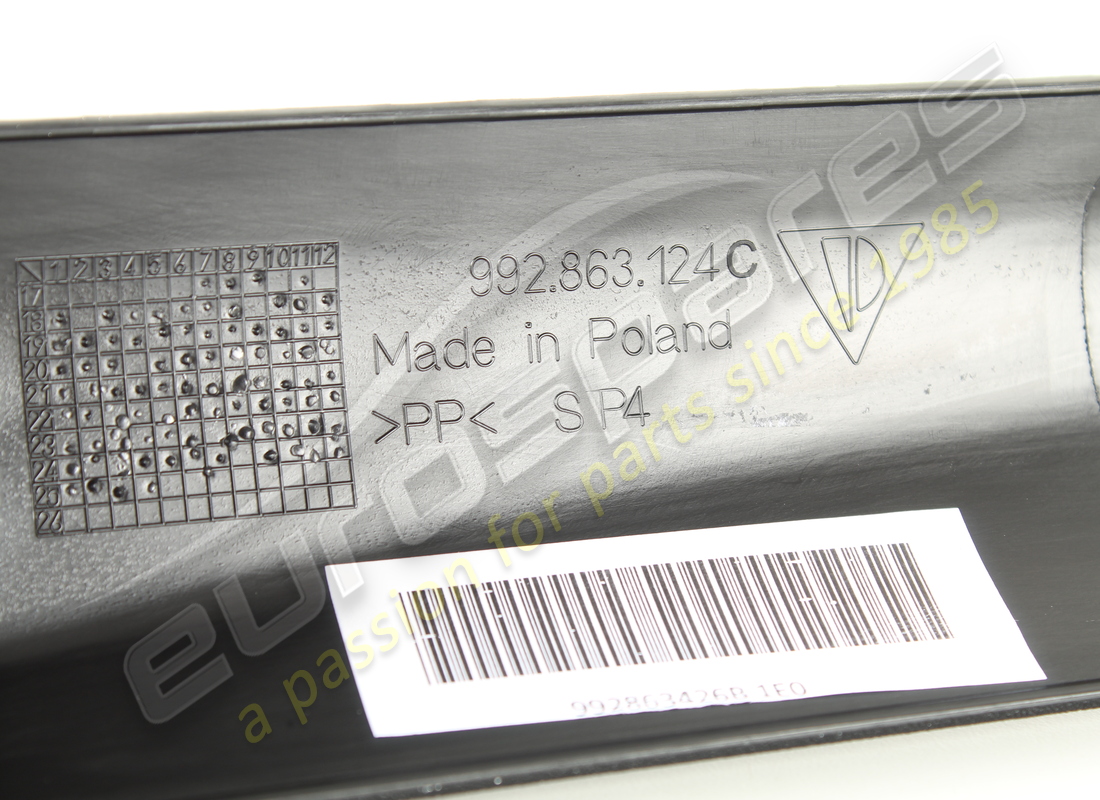 new porsche side member trim black. part number 992863426b1e0 (3)