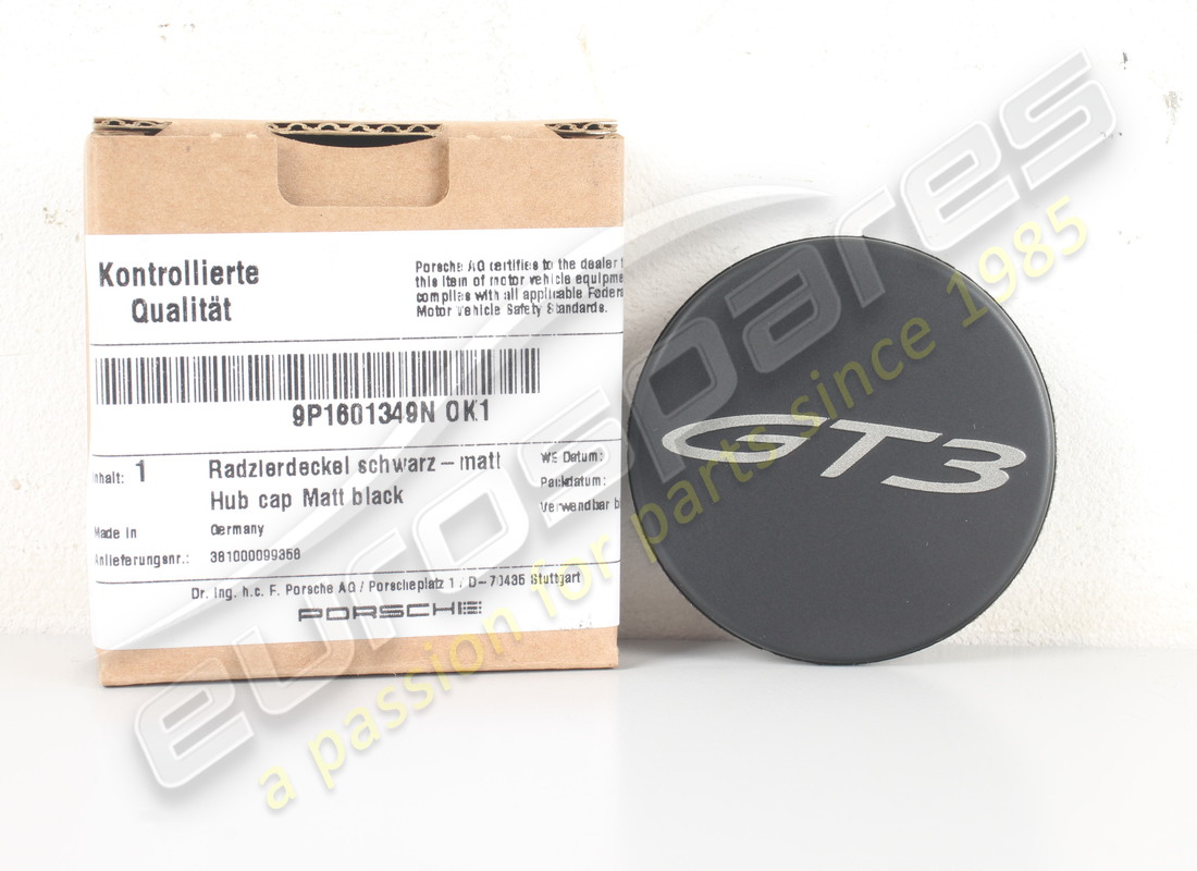 new porsche hub cap matt black. part number 9p1601349nok1 (4)