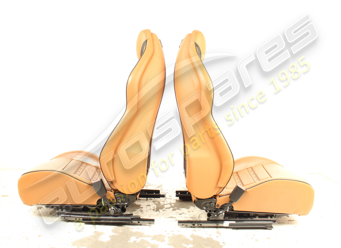 used eurospares complete front & rear seet set ( cuioio leather with black stitching ). part number eap1566195 (13)