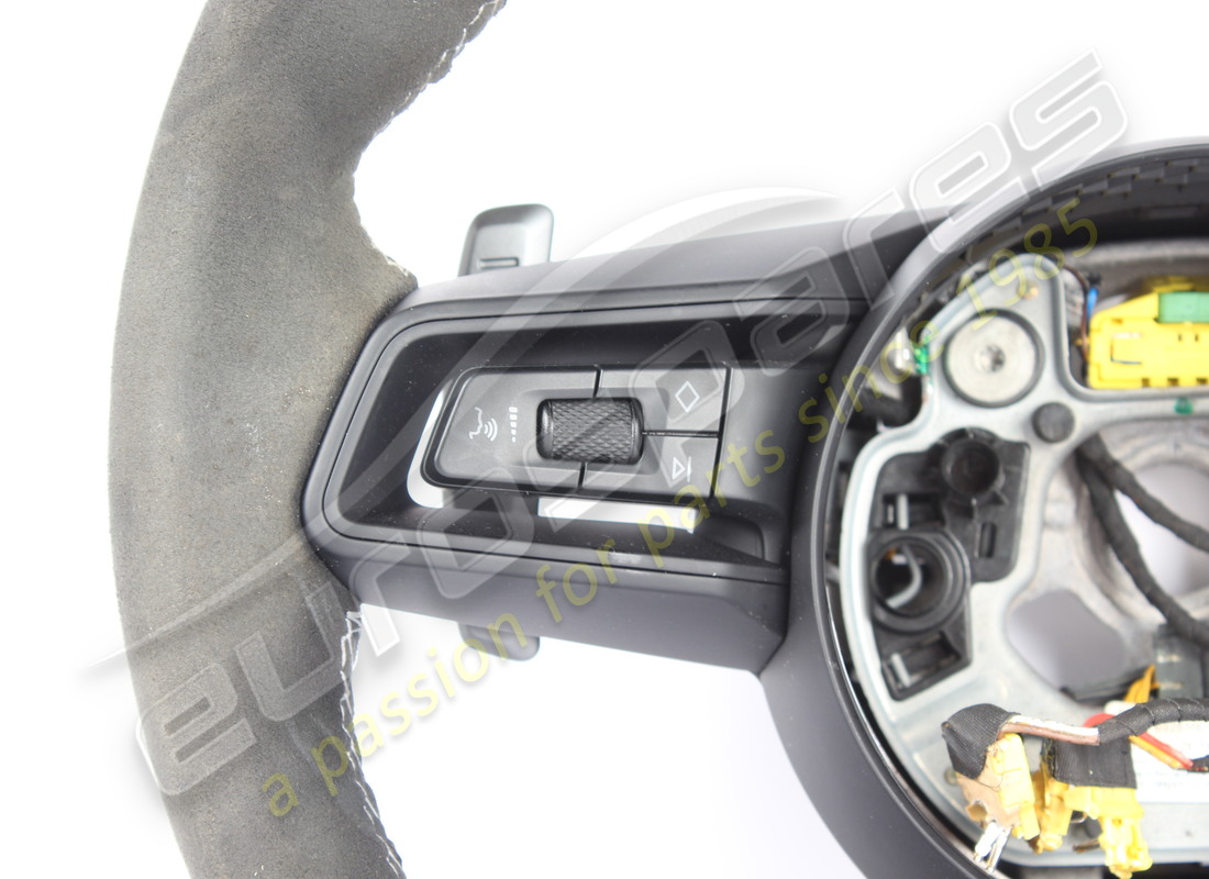used porsche multifunction steering wheel black/silve. part number 9gt419091brqa0 (5)