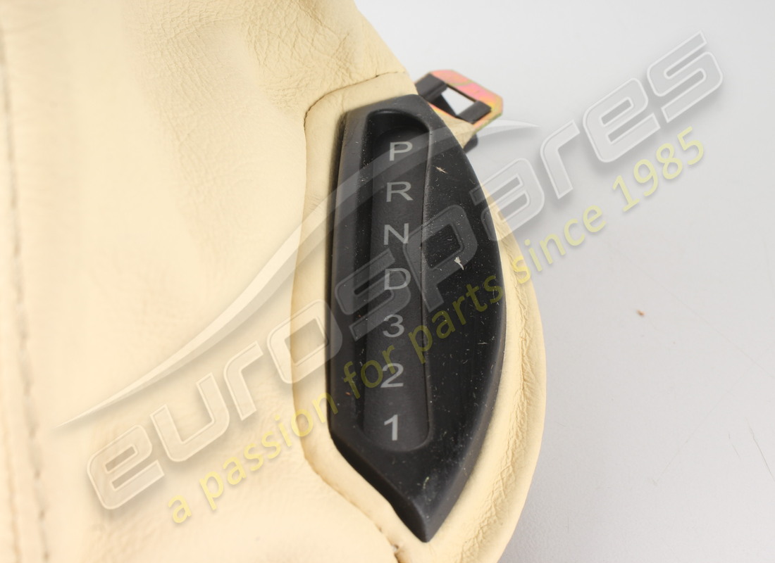 new (other) maserati automatic gear lever leather surround - rhd - cream. part number 981001402 (2)