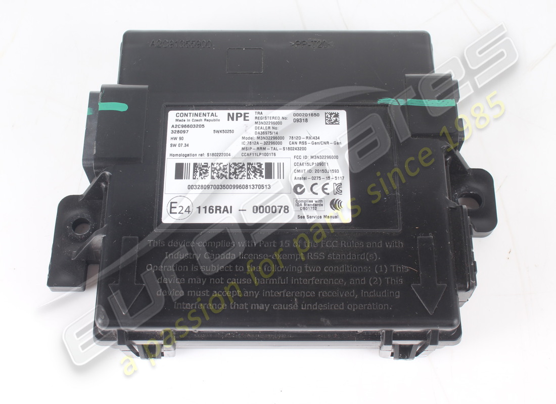 USED Ferrari PASSIVE START ECU . PART NUMBER 328097 (1) USED Ferrari PASSIVE START ECU . PART NUMBER 328097 (1)