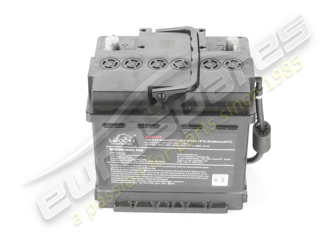 used ferrari battery leoch pb 50ah. part number 949042 (2)