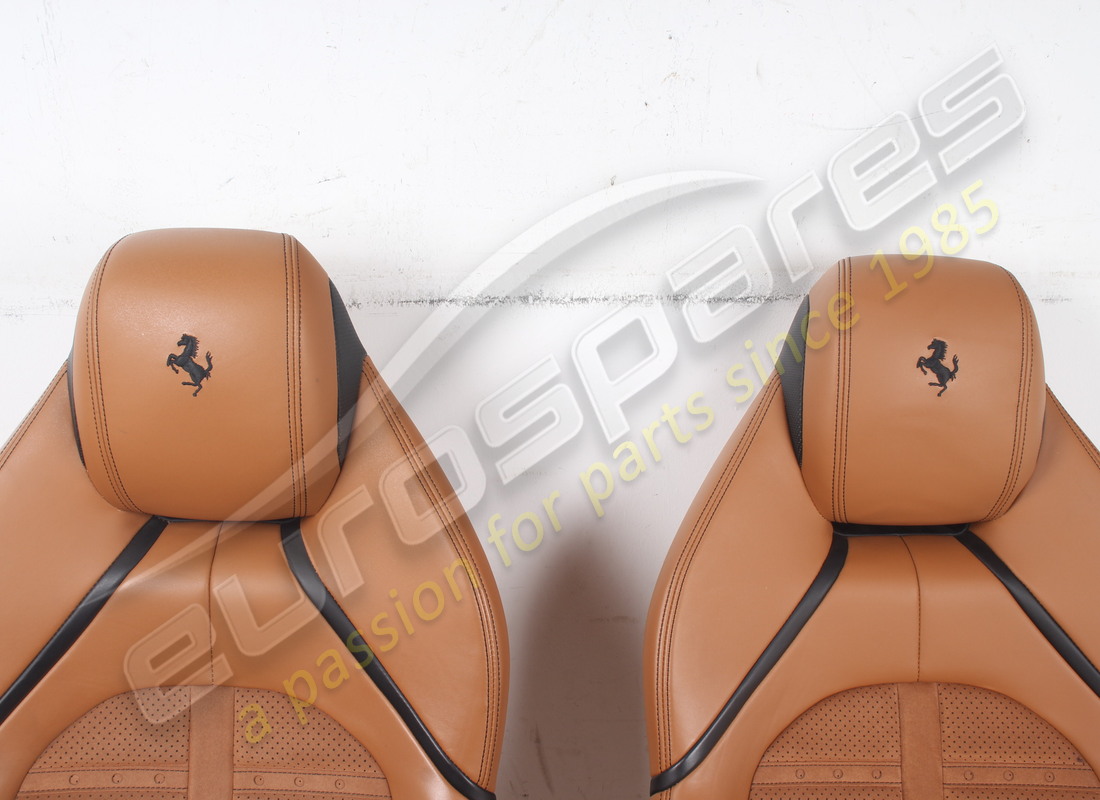 used ferrari complete seat set in cuoio leather and alcantara. part number eap1723564 (3)