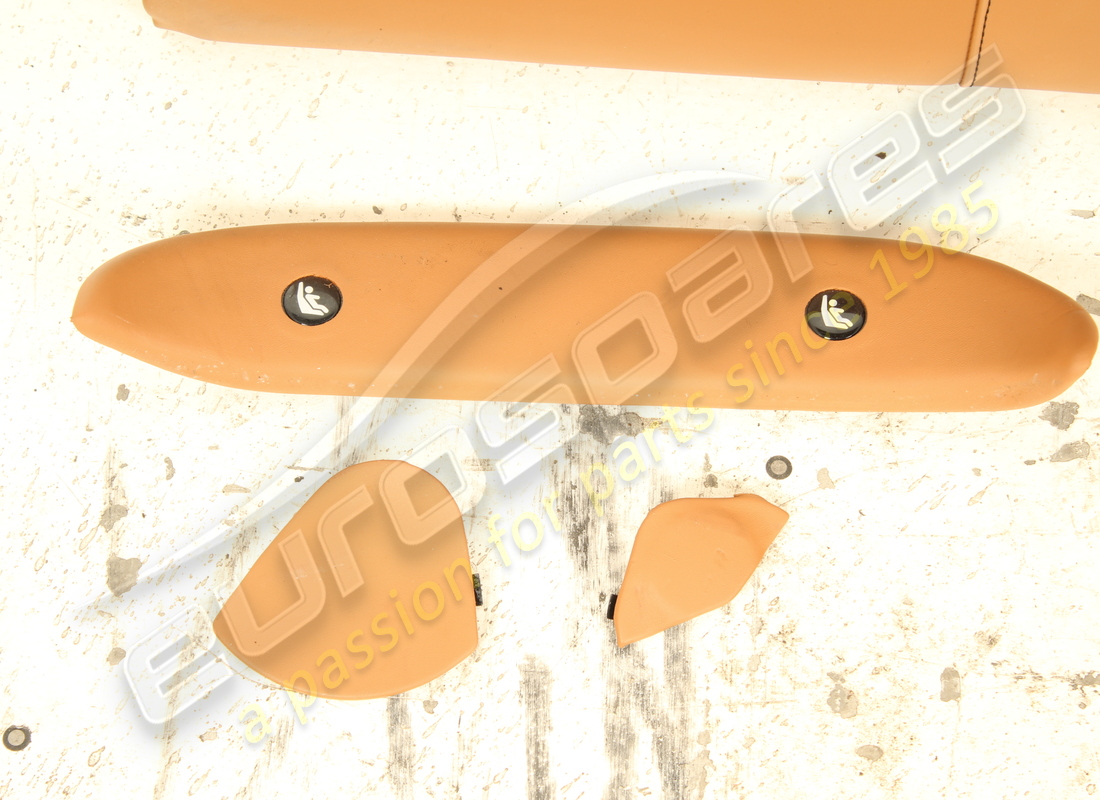 used eurospares complete front & rear seet set ( cuioio leather with black stitching ). part number eap1566195 (22)