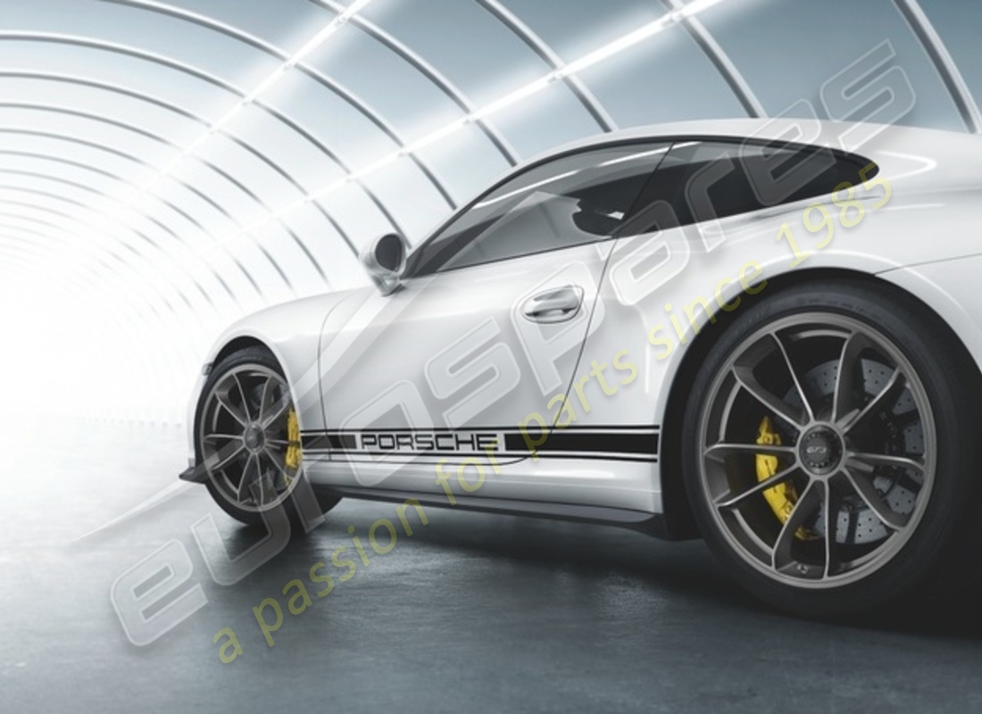 new porsche 20-inch gt3 set of wheels - in platinum (satin-gloss). part number 99104460300 (1)