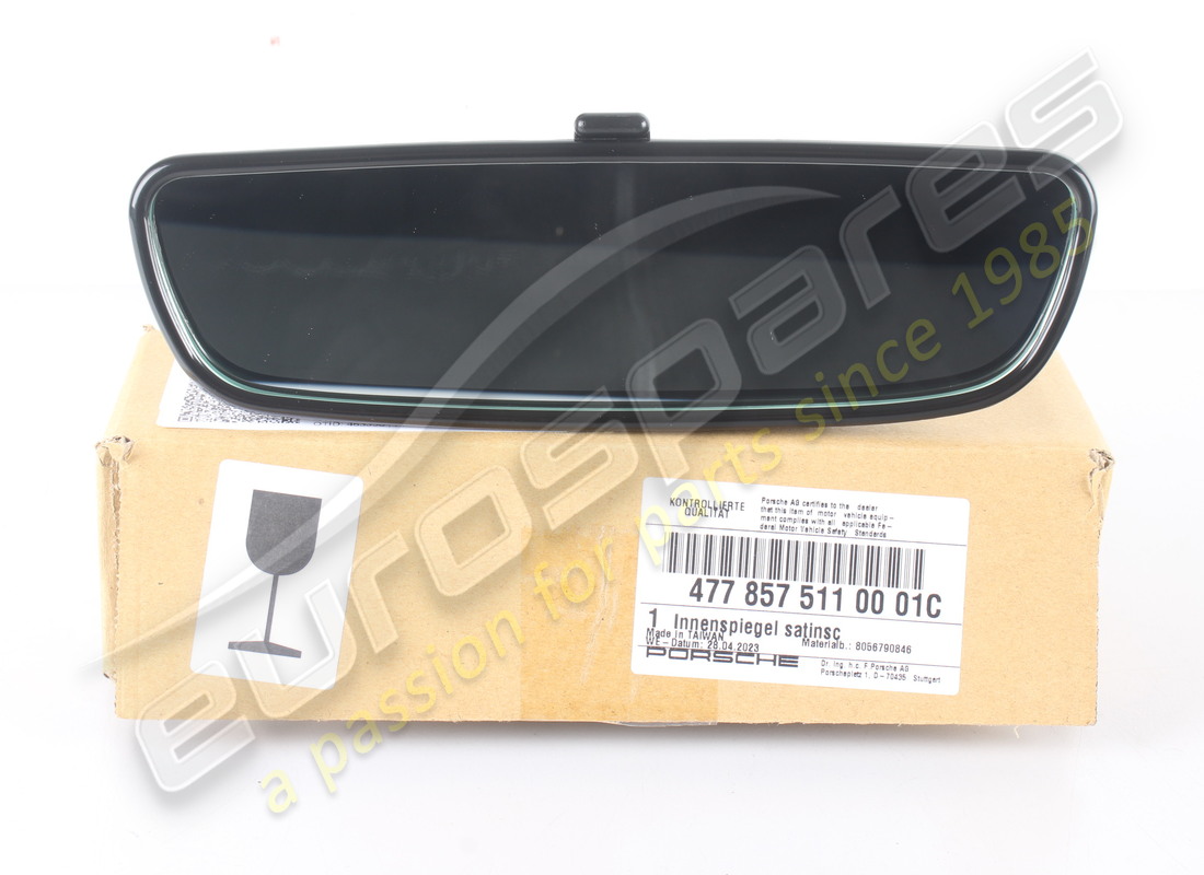 NEW PORSCHE INTERIOR MIRROR SATIN BLACK. PART NUMBER 4778575110001C (4) new porsche interior mirror satin black. part number 4778575110001c (4)