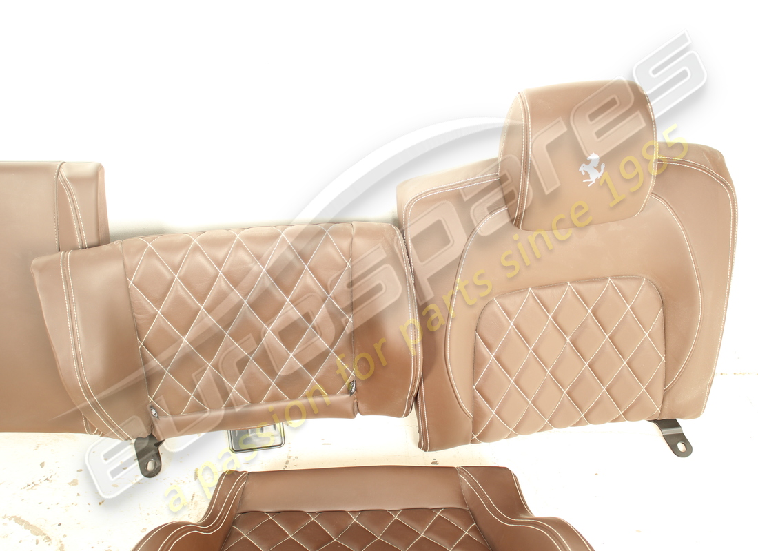 USED FERRARI COMPLETE SEAT SET WITH REAR SCREENS. PART NUMBER EAP1564144 (18) used ferrari complete seat set with rear screens. part number eap1564144 (18)