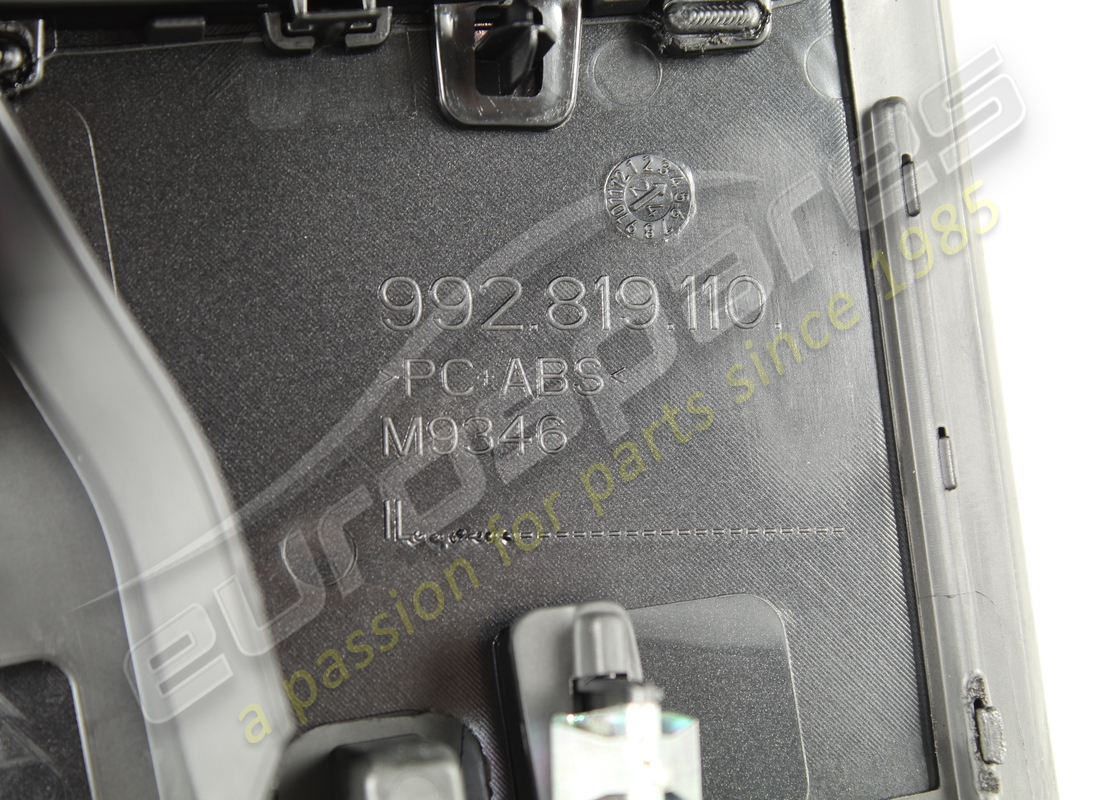 NEW PORSCHE PANEL WITH VENT BLACK. PART NUMBER 992819110C5Q0 (4) new porsche panel with vent black. part number 992819110c5q0 (4)