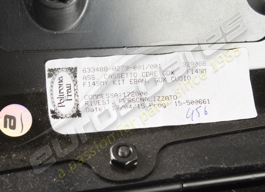 used eurospares complete glove box ( black leather. part number eap1566236 (4)