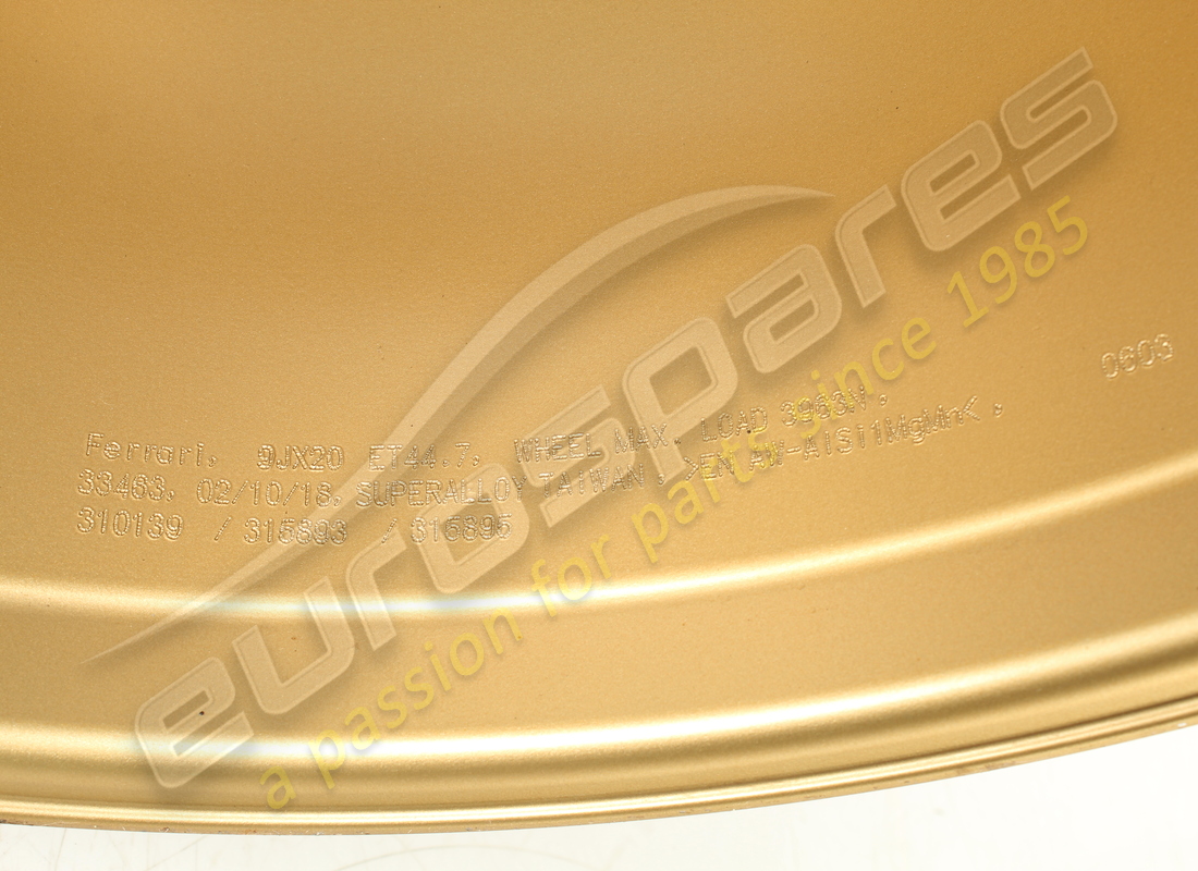 used ferrari front wheel. part number 310139 (5)