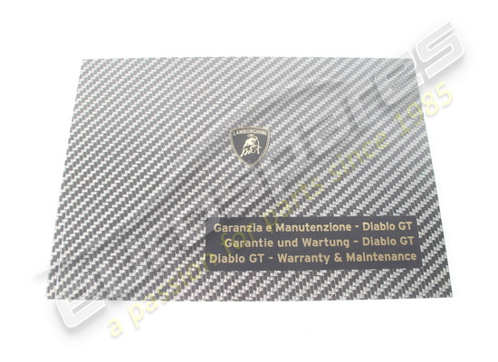 new lamborghini warranty card diablo gt part number 901325765