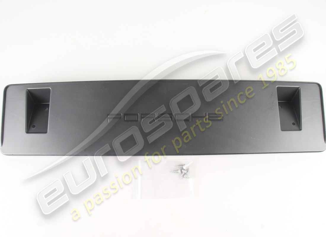 new porsche licence plate holder black. part number 95b807287ag1e0 (1)