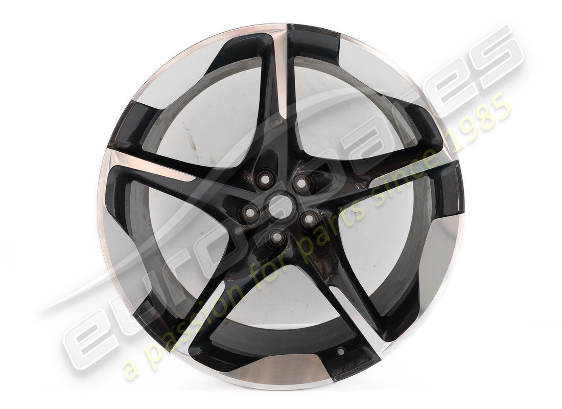 used ferrari lh rear wheel 23'' (diamond cut/gray). part number 895995 (1)