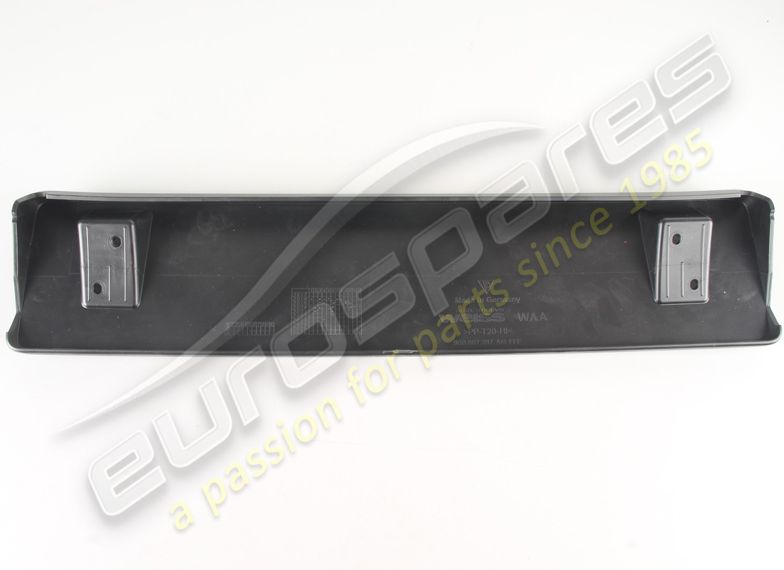 new porsche licence plate holder black. part number 95b807287ag1e0 (2)