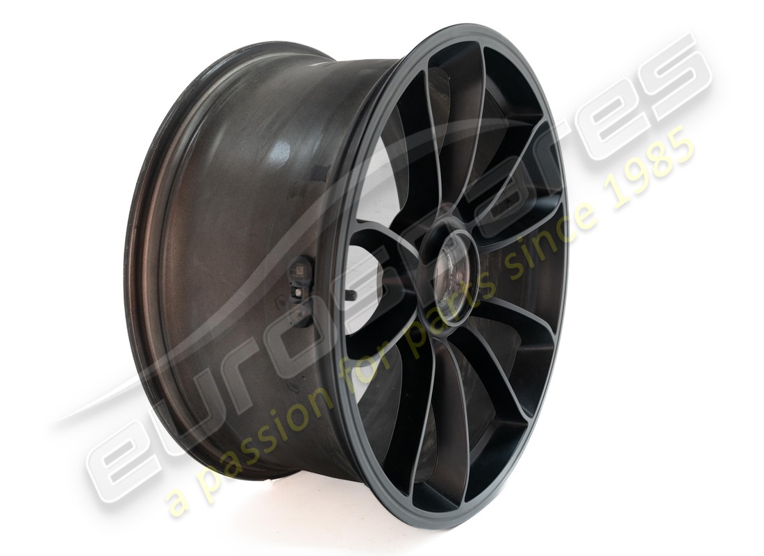 used porsche front alloy wheel rim ,gt3 rs matt black. part number 99136216382je1 (2)