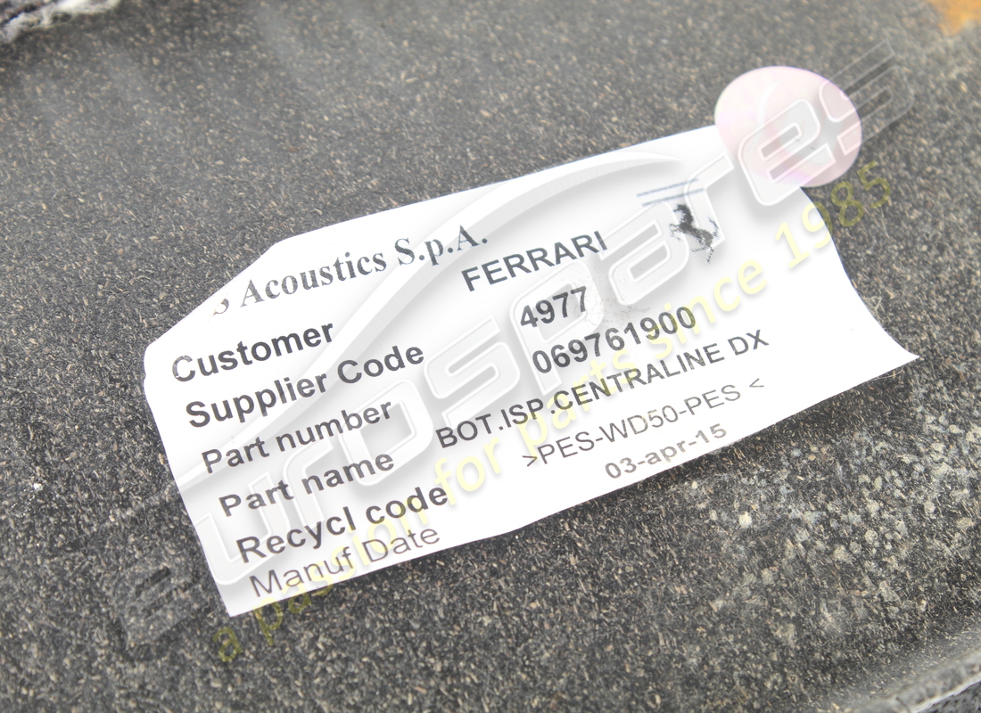 used ferrari rh inspection panel. part number 69761900 (4)