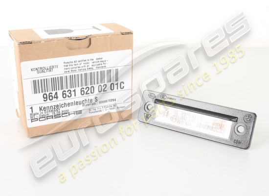 new porsche license plate light part number 9646316200201c
