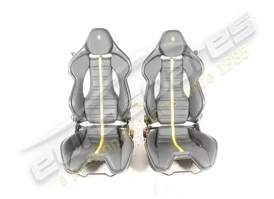 used eurospares 296 daytona carbon seats (size large) part number eap1490392
