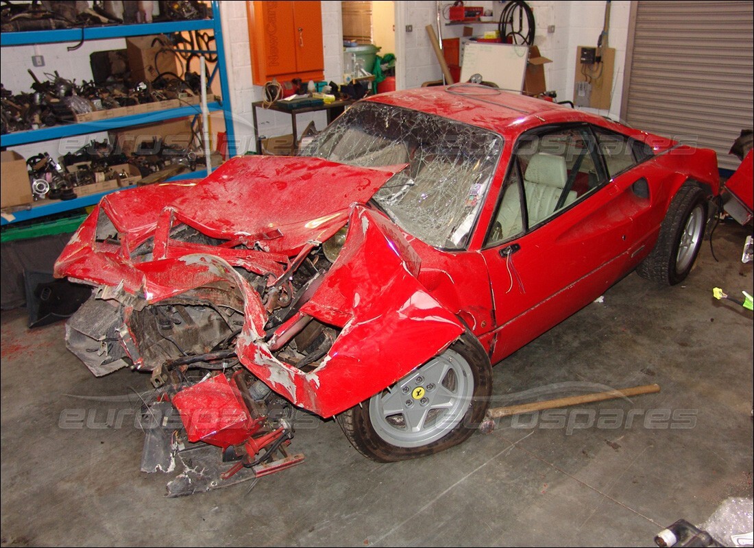 ferrari 328 (1985) with 25,374 miles, being prepared for dismantling #8