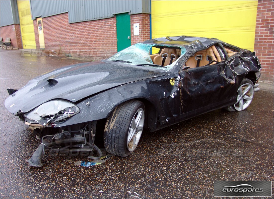 ferrari 575m maranello being prepared for dismantling at eurospares